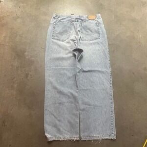 Vintage rocawear men's light wash baggy jeans distressed faded skater hiphop 38